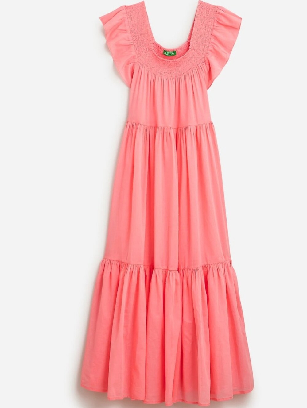 J.Crew Flutter-sleeve cover-up dress Size XXS Coral